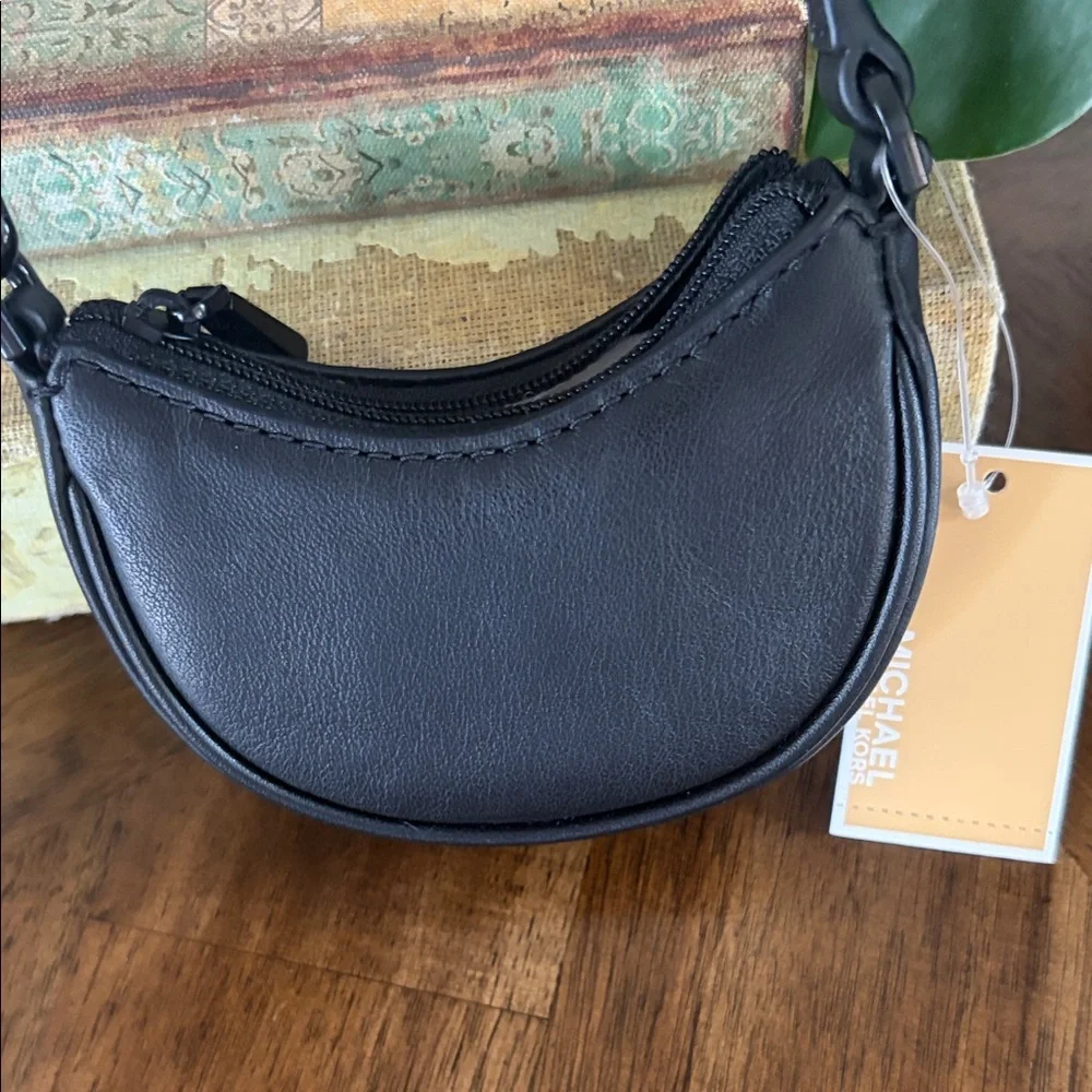 Michael Kors Kyla Leather bag charm with tonal hardware